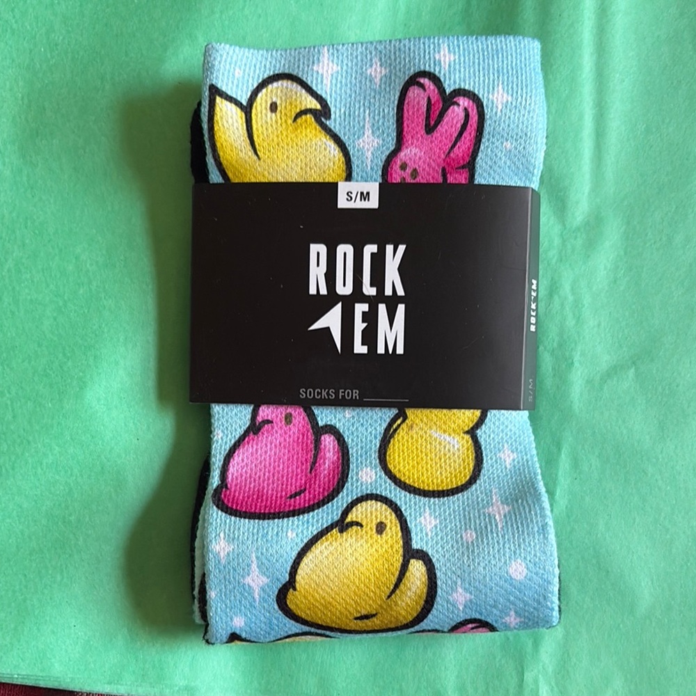 NWT ROCK EM EASTER SOCKS